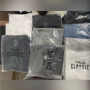 True classic XL shirts and polos set